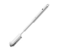 Longue brosse à récurer rétractable, outils de nettoyage de cuisine avec suceur plat, petites brosses de nettoyage pour les espaces restreints, brosse suceur plat pour fenêtre, rail de porte, rainures