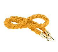 Longue corde de poteau suspendue torsadée, barrière de corde de contrôle des foules robuste/ligne de file d'attente, for les musées de théâtres de salle/(Yellow,Length 2.5M/8.2Ft/98.4In)