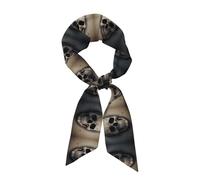 Longue écharpe imprimée Hickey pour femme, mesurant 119,1 x 7,9 cm, s'adapte parfaitement et montre un tempérament élégant avec facilité.
