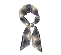 Longue écharpe Nordic Silence imprimée pour femme, mesurant 119,1 x 7,9 cm, s'adapte parfaitement et montre un tempérament élégant avec facilité.