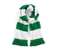 Longue Écharpe Rayée - B479 - Vert Et Blanc
