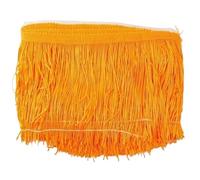 Longue frange à pompons Franges en polyester, 5/10 m, 20 cm, for vêtements, rideaux, robes latines, garnitures, rubans, sacs, accessoires de couture(Color22,20cm-5Meters)