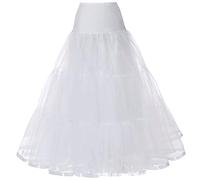 Longue nuisette pour femme sous-jupe en organza taille longueur cheville pour robes bouffantes bal soirée mariage