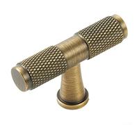 Longue poignée en laiton massif avec couleur bronze pour montage sur porte d'armoire, tiroir de cuisine, salle de bain, chambre à coucher ou meuble d'entrée (espacement des trous de 128 mm)