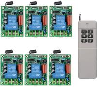 Longue portée 500 m 6 canaux AC 220 V 230 V 30 A 20 A haute performance Interrupteur à télécommande sans fil Système récepteur radio Interrupteur sans fil Kit appareils ménagers