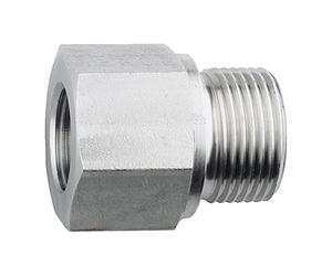 Longue réduction de remplacement G 3/8 a., G 1/4 i., PN max. 630 bar, acier inoxydable 1.4571