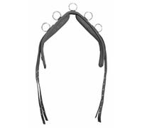 Longue rêne pour cheval en nylon Karlslund Lunging Noir 96/152 cm