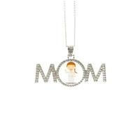 Longue robe blanche de dessin animé Grèce Cadeau de fête des mères pour maman, grand-mère, collier d'anniversaire, M