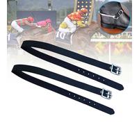 Longue Sangle À Éperons En Cuir Pu Pour Entraînement Équitation, Accessoires De Sport En Plein Air Durables Et Solides Avec Boucle, Équipement De Protection, 2 Pièces