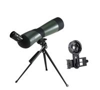 Longue-Vue 20-60x60 HD Zoom Télescope Monoculaire Bak4 Prisme Étanche Anti-buée avec Tirpod for L'observation des Oiseaux en Camping(B)