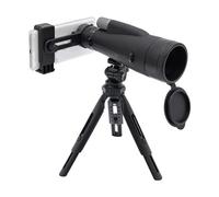 Longue-vue étanche 12-36 x 60 mm avec trépied, sac de transport et adaptateur pour smartphone, télescope à prisme BAK4 pour tir sur cible, observation des oiseaux, chasse, faune et paysage (noir)
