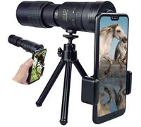 Longue Vue Puissante, Telescope Monoculaire Vision Nocturne Étanche avec Support de Téléphone et Trépied HD 10-30 Zoom avec Ob[292]