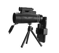 Longue Vue Télescope Monoculaire Puissant À Vision Nocturne À Faible Luminosité, avec Boussole, Lampe De Poche for La Chasse Et Le Camping Oculaire Puissant Et Grossissement(with Tripod)