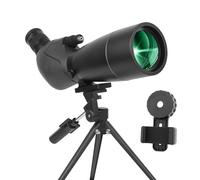 Longue-Vue,Télescope Ultra HD 25-75X70, Double Mise au Point HD, étanche, Objectif FMC - Prisme BAK4 avec trépiHD pour Le tir à la Cible, la Chasse, l'observation des Oiseaux et des paysages Sauvages