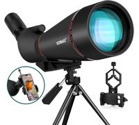 Longue Vue Tir Sportif Puissante Terrestre 25-75X 100Mm Étanche Bak4 Fmc Film Longue Vue Trepied & Adaptateur Smartphone Monoculaire Telescope Noir