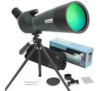 Longue Vue, Zoom 25-75x70mm 52-94ft/1000m Lentille Optique Entièrement Multi Enduite Télescope de Conception à Oculaire Antibuée et Mobile avec kit de Montage Rapide pour Smartphone et Trépied