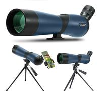 Longue-Vues, Hunting Spotter Scope for shooting targets, Telescopes-Waterproof Scope with BAK4 Prism Tripod Phone Adapter Carry Bag, for Target Shooting Bird Watching Hunting Wildlife. (GN0018-70Blue)