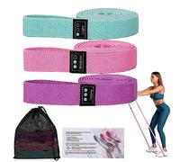 Longues Bande de Résistance Fitness Bande, CEILIWEN [Lot de 3] Bande Élastique Fitness en Tissu avec 3 Niveaux de Force, Bande de Résistance pour Pilates Yoga Aptitude