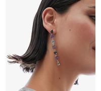 Longues boucles d'oreilles luxueuses avec cristaux d'équilibre A4719-12DT