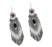 Longues boucles d'oreilles pendantes polyvalentes en alliage robuste qui rehaussent les ensembles décontractés et formels comme les boucles d'oreilles pendantes à pampilles, One Size, Comme décrit