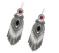 Longues boucles d'oreilles pendantes polyvalentes en alliage robuste qui rehaussent les ensembles décontractés et formels comme des boucles d'oreilles en alliage léger, taille unique, Comme décrit