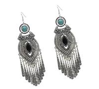 Longues boucles d'oreilles pendantes polyvalentes en alliage robuste qui rehaussent les ensembles décontractés et formels comme les boucles d'oreilles à pompons pour femme, taille unique, Comme décrit