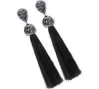 Longues boucles d'oreilles pompons pour femmes, colorées, longueur 9 cm