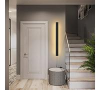 Longues lumières murales à bande intérieure LED vers le haut de la lampe murale avec interrupteur et bouchon dalmable Murne d'applique de murs downlighter en plate-forme moderne Éclairage mural