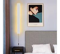 Longues lumières murales à bande intérieure LED vers le haut de la lampe murale avec interrupteur et bouchon dalmable Murne d'applique de murs downlighter en plate-forme moderne Éclairage mural