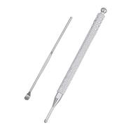 Longueur : 10 cm - Stylo d'acupuncture - Stylo d'acupression - Boule de 2/5 mm de diamètre - Multifonction pour massage, bâton d'acupression - Stylo d'acupression - Stylo de massage en acier