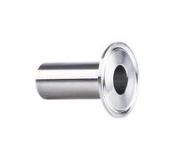 Longueur 50Mm 3/4" 1" 2" 3" 4" Tuyau OD 19mm-108mm Acier inoxydable SS304 Raccord Tri Clamp(Height 50mm,38mm x ferrule 50.5)