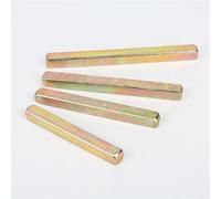 Longueur latérale 5 mm 6 mm 7 mm 8 mm Serrure de porte Tige de transmission Corps de serrure Poignée de porte en acier carrée Bielle Accessoires de serrure de porte 2 pièces(Side 7x7mm,Length 150mm)