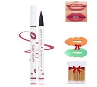 Longwear Liquid Lip Liner,Liquid Lip Liner Pen,2-In-1 Waterproof Lipstick Lip Liner,Waterproof Quick-Drying Long-Lasting Matte Liquid Lipstick,Lip Gloss For Women (2#, Pack of 1)