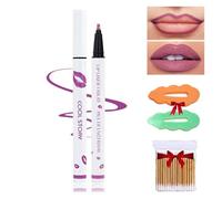 Longwear Liquid Lip Liner,Liquid Lip Liner Pen,2-In-1 Waterproof Lipstick Lip Liner,Waterproof Quick-Drying Long-Lasting Matte Liquid Lipstick,Lip Gloss For Women (8#, Pack of 1)