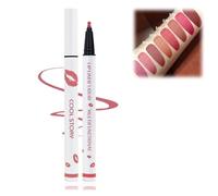 Longwear Liquid Lip Liner, Multifunctional Matte Lip Stain Marker,2-in-1 Waterproof Lipstick Lip Liner, Waterproof Quick-Drying Long-Lasting Matte Liquid Lipstick (7#, Crayons à lèvres)