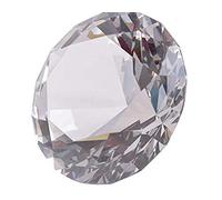 LONGWIN - Diamants de Cristal décoratifs Presse-Papier, 80 mm de Large, Couleur Unie, Claire