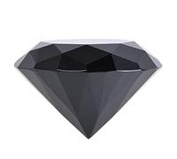 LONGWIN - Diamants de Cristal décoratifs Presse-Papier, 80 mm de Large, Couleur Unie, Noir