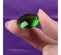 Longwin Lot de 10 diamants de cristal 20 mm de largeur, Green