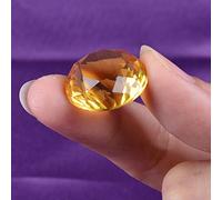 Longwin Lot de 10 diamants de cristal 20 mm de largeur, jaune
