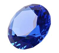Longwin Presse-papier 60 mm de largeur Cristal Diamant Décoration pour la maison Couleur unie, bleu