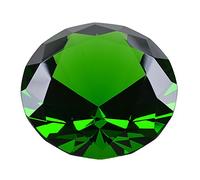 Longwin Presse-papier 60 mm de largeur Cristal Diamant Décoration pour la maison Couleur unie, Green