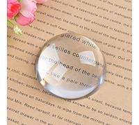 Longwin Presse-papier en forme de dôme en cristal grossissant 40 mm