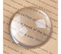 Longwin Presse-papier en forme de dôme en cristal grossissant 60mm