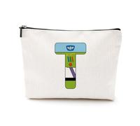 LONGXIN Trousse de maquillage personnalisée avec initiale de film A-Z monogrammée - Trousse de toilette - Cadeau amusant sur le thème du film - Cadeaux pour amateurs de films pour femmes et filles,