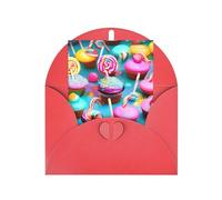 Longzehao Carte de vœux colorée en papier nacré pour Noël, anniversaire, Thanksgiving