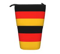 Longzehao Drapeau d'Allemagne Impression Télescopique Crayon Sac Porte-Stylo Porte-Stylo Étui de Rangement, Stand Portable Pen Case, Noir, Taille Unique, Noir, One size