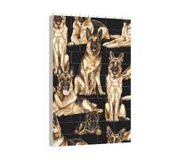 Longzehao Ensemble de blocs de construction imprimé chien de berger allemand, jeu de puzzle pour le développement du cerveau