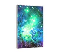 Longzehao Ensemble de puzzle avec blocs de construction imprimés galaxie vert, bleu, violet, pour le développement du cerveau