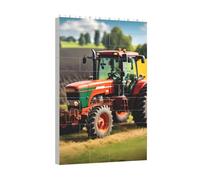 Longzehao Ensemble de puzzle de blocs de construction imprimés de tracteurs agricoles, jeu de jouets pour le développement du cerveau