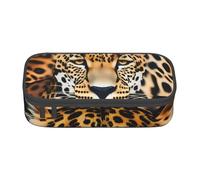 Longzehao Grande capacité Compartiment Animal Léopard Imprimé Sac de Rangement Fournitures de Bureau, Noir, Taille unique, Art Déco, Noir, One size, Art Déco